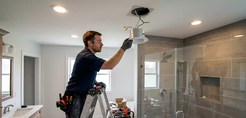 Bathroom and Shower Recessed Lighting Installation in Hilliard