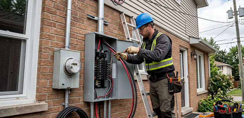 Outdoor Subpanel Installation in Hilliard